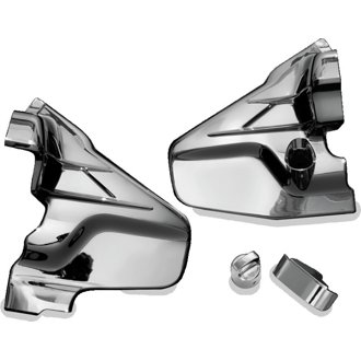 Louvered Transmission Cover 01-17 Honda GL1800 Chrome