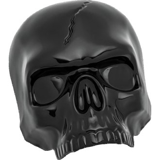 Skull Horn Cover Black