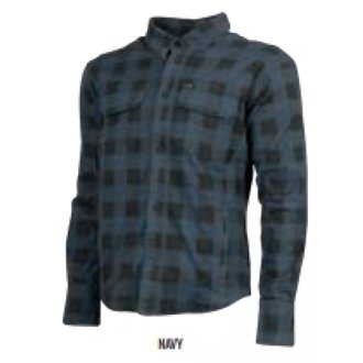 True Grit Armored Motoshirt Navy/Black - Small