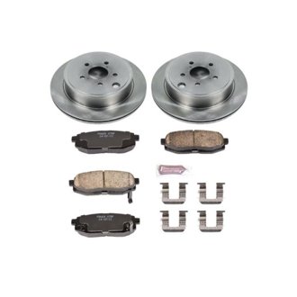 Oe Stock Replacement Low-Dust Ceramic Brake Pad And Rotor Kit
