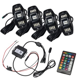 ColorSHIFT RGB+W Underbody Wheel Well Rock Light Kit (4 PCS