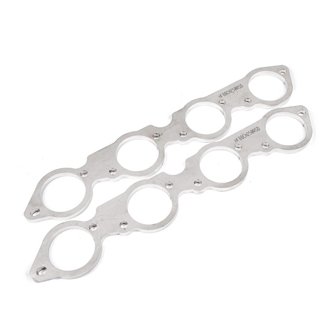 BBC Round Port 304SS Exhaust Flanges 2-3/8in Primaries (Raised Port Heads Only