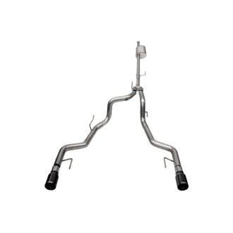 Corsa 2022-2025 Ford F-150 SuperCrew/5.5ft Bed 5.0L V8 Sport Cat-Back Dual Rear Exit-Black PVD