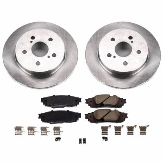 Oe Stock Replacement Low-Dust Ceramic Brake Pad And Rotor Kit