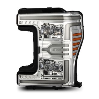 17-19 Ford F-250/350/450/550 Super Duty NOVA-Series LED Proj Headlights Chrome w/SS & SBDRL