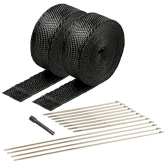 Dei Exhaust Wrap Kit - Black Titanium Wrap Locking Ties & Locking Tie Tool