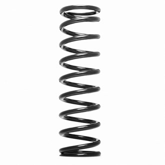 Spring, Cr-Si High Travel 2-1/2" Id 14" X500 Lbs/In. Black Pwdr Coat