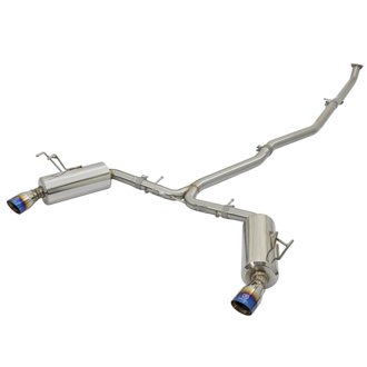 Takeda 304 Stainless Steel Cat-Back Exhaust w/ Blue Flame Tip