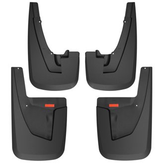 19-22 RAM 2500/3500 w/o OEM Fender Flares Custom Front & Rear Mud Guard Set - Black