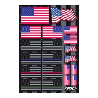 Sticker Sheet- Usa Flags