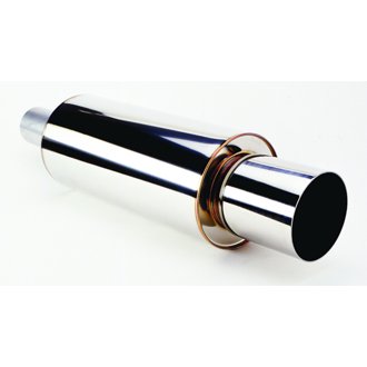 Universal Muffler 2.5 Inlet / 3.7in Outlet (SUS304 NO COATING