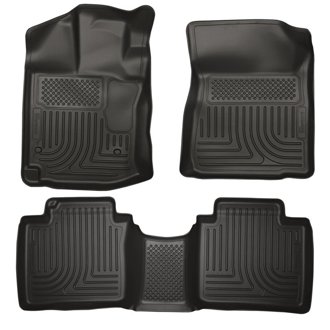 12-13 Toyota Venza WeatherBeater Black Front & 2nd Seat Floor Liners