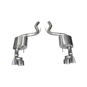 Corsa 18-19 Ford Mustang 5.0L 3in Touring Axle-Back Dual Rear Exit 4in Polished Pro-Series T