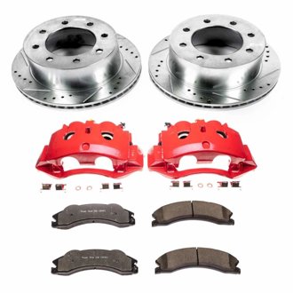 Z36 Truck and SUV Ceramic Brake Pad, Drilled & Slotted Rotor, and Caliper Kit