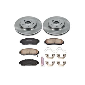 Oe Stock Replacement Low-Dust Ceramic Brake Pad And Rotor Kit