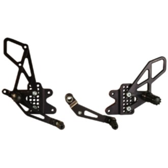 Vortex Racing 6-10 Suzuki GSX-R600, GSX-R750 Rear Set- Black