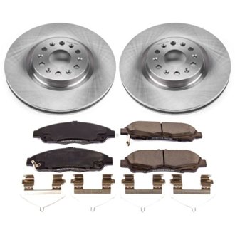 Oe Stock Replacement Low-Dust Ceramic Brake Pad And Rotor Kit