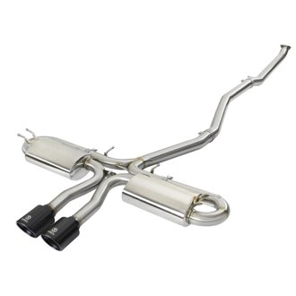 Takeda 3 IN 304 Stainless Steel Cat-Back Exhaust System w/ Black Tips