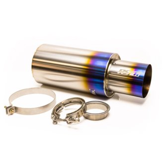 Universal 3in 3-Bolt Tip Revolution Ti Muffler
