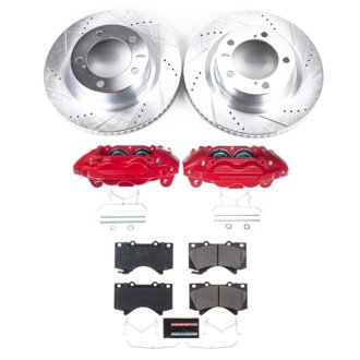 Z36 Truck and SUV Ceramic Brake Pad, Drilled & Slotted Rotor, and Caliper Kit