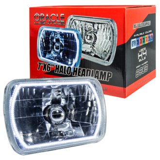 Pre-Installed Lights 7x6 IN. Sealed Beam - White Halo