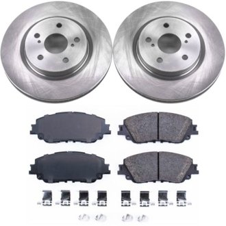 Oe Stock Replacement Low-Dust Ceramic Brake Pad And Rotor Kit