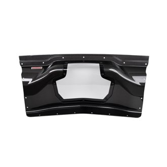 Corsa 2020+ Chevrolet Corvette C8/Z06 Carbon Fiber Air Intake Trunk Panel with Polycarbonate