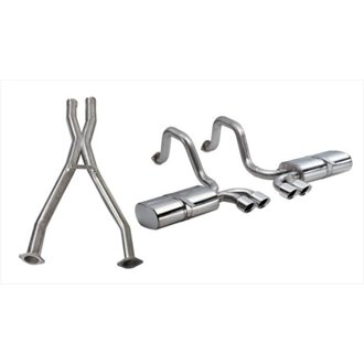 CORSA 97-04 Corvette C5 Sport 2.5 Cat-Back Exhaust System 4in Twin Tips