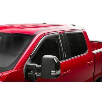AVS 15-18 Ford F-150 Supercrew Ventvisor Outside Mount Window Deflectors 4pc - Smoke