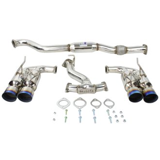 08-14 Subaru WRX Hatchback Gemini Single Layer Titanium Tip Cat-back Exhaust