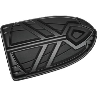 Spear Brake Pedal Pad Indian Satin Black