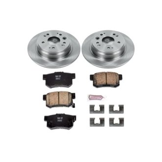 Oe Stock Replacement Low-Dust Ceramic Brake Pad And Rotor Kit
