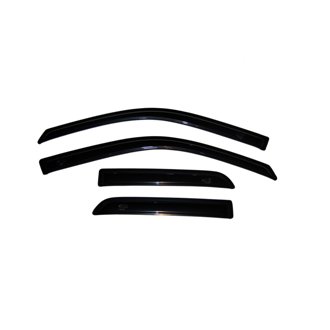 AVS 09-18 Dodge RAM 1500 Quad Cab Ventvisor Outside Mount Window Deflectors 4pc - Smoke