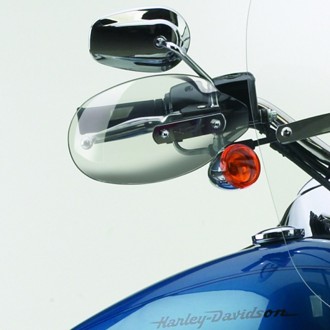 089-09 Harley FXST/96-13 FLHT/FLTR/09-17 FLHR/87-23 FLSCT Hand Deflectors-Lt Tint