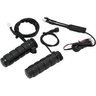 Heated Iso Grips Dual Cable Gloss Black