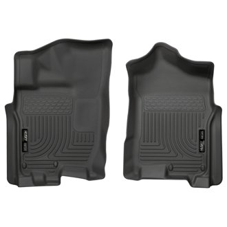 2016 Nissan Titan XD Crew Cab WeatherBeater Front Row Black Floor Liners