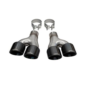 Corsa 2011-2021 Jeep Grand Cherokee Twin 2.5in Inlet / 4in Outlet Black PVD Pro-Series Tip Kit