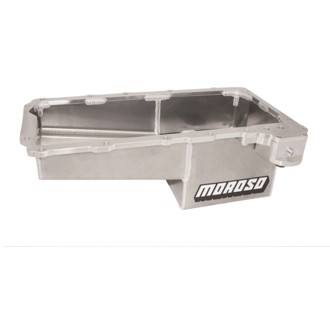 GM LS/16-Up COPO Camaro (w/Rear Sump) Drag Race Baffled Wet Sump 7qt 7.5in Aluminum Oil Pan