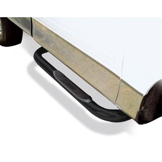 4000 Series Side Steps with Mounting Brackets Kit - Black Powder Coat
