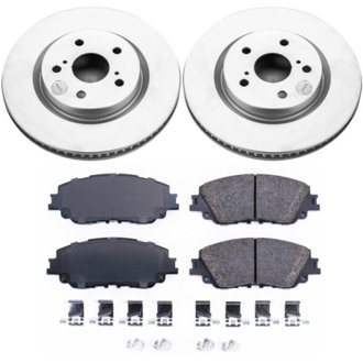 Evolution Coated Rotor And Low-Dust Ceramic Brake Pad Kit