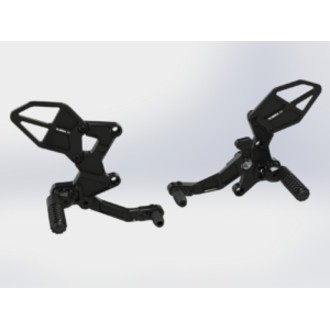 Vortex Racing 18-24 Kawasaki EX400 Ninja 400 R Rear Set- Black