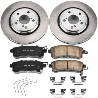 Oe Stock Replacement Low-Dust Ceramic Brake Pad And Rotor Kit