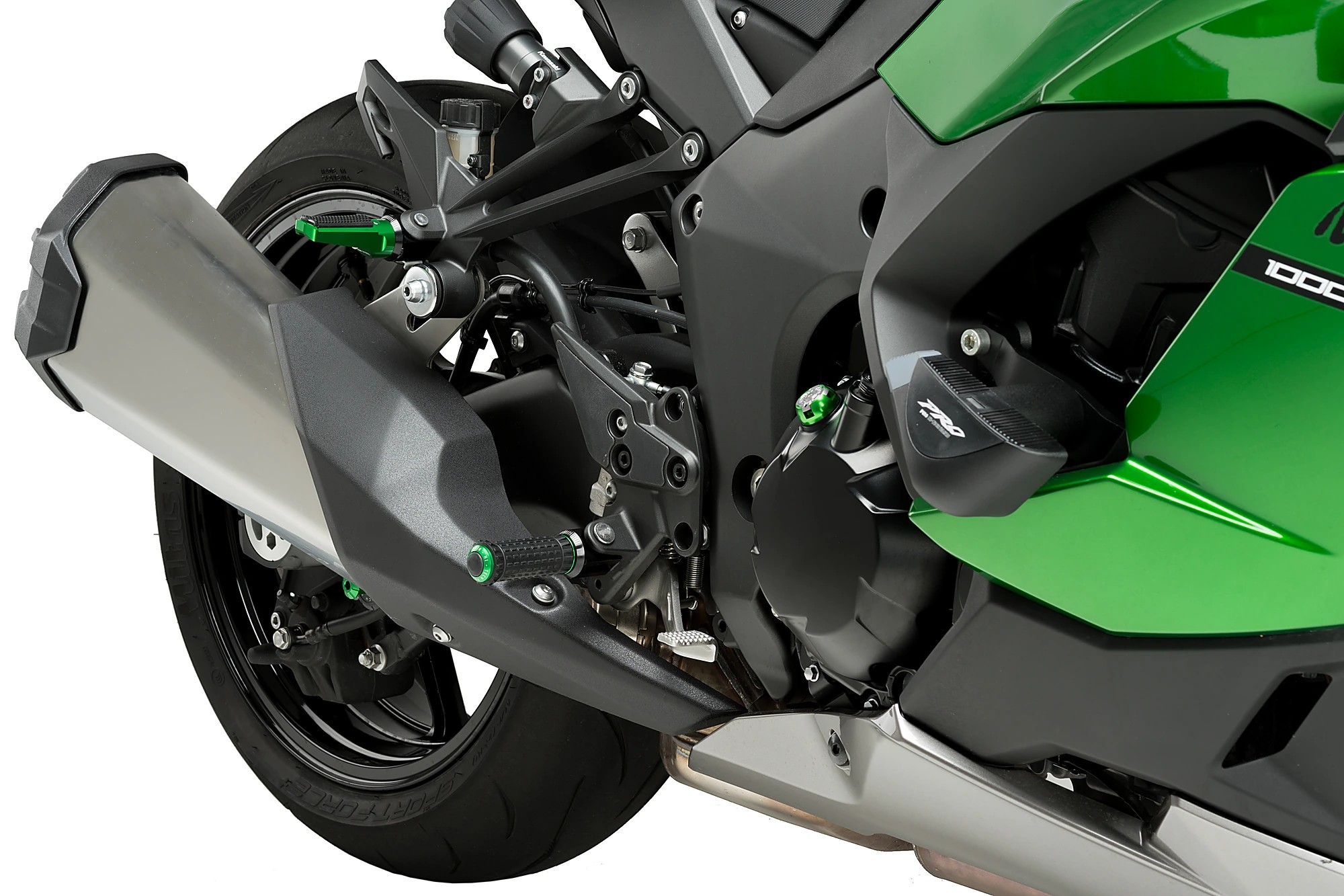 R-Fighter S Footpegs Green