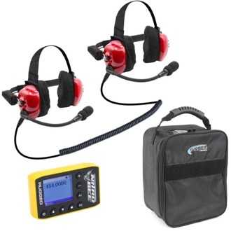 H80 Track Talk Headset w/ NITRO BEE XTREME UHF Race Receiver and Carry Bag