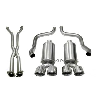 Corsa 09-13 Chevrolet Corvette (C6) 2.5in Xtreme Cat-Back Exhaust - 3.5in Twin Tips