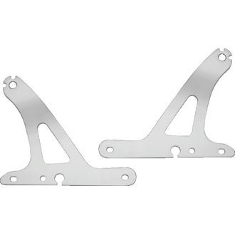 Fixed Mounts Multi-Purpose Driver & Passenger Backrest 04-22 XL Models Chrome