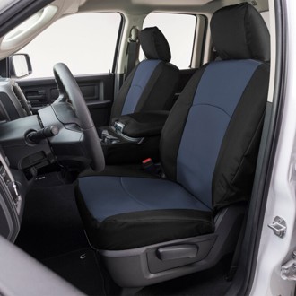 14-18 Chevrolet Silverado Endura PrecisionFit Custom Front Row Seat Covers - Blue/Black
