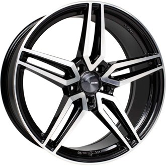Victory 20x8.5 5x114.3 40mm Offset 72.6mm Bore Black Machined Wheel