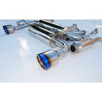 03-08 Infiniti G35 Coupe Gemini Rolled Titanium Tip Cat-back Exhaust