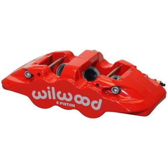 Wilwood Caliper-Aero6-R/H - Red 1.75/1.38/1.38in Pistons 1.25in Disc